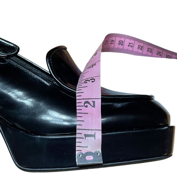 Jeffrey Campbell Glossy Black Platform Heels - Picture 7 of 14